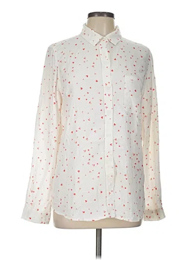 Pre-owned Beachlunchlounge Long Sleeve Blouse In Ivory