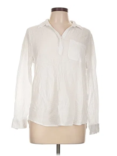 Pre-owned Beachlunchlounge Long Sleeve Blouse In Ivory