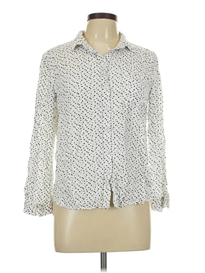 Pre-owned Beachlunchlounge Long Sleeve Blouse In Ivory