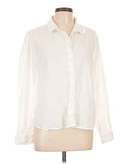Pre-owned Beachlunchlounge Long Sleeve Blouse In Ivory