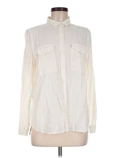 Pre-owned Beachlunchlounge Long Sleeve Blouse In Ivory