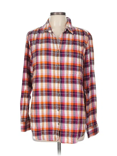 Pre-owned Beachlunchlounge Long Sleeve Blouse In Orange