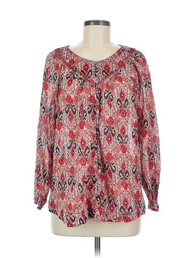 Pre-owned Beachlunchlounge Long Sleeve Blouse In Pink