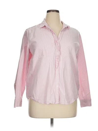Pre-owned Beachlunchlounge Long Sleeve Blouse In Pink