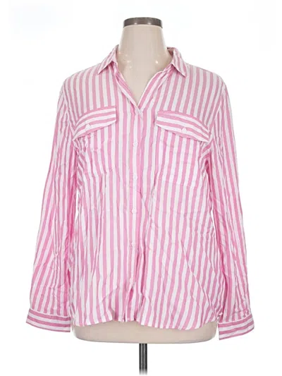 Pre-owned Beachlunchlounge Long Sleeve Blouse In Pink