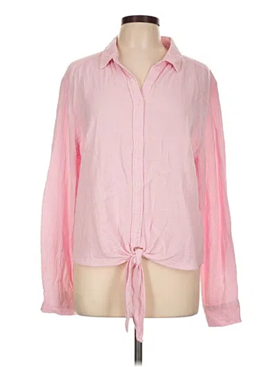 Pre-owned Beachlunchlounge Long Sleeve Blouse In Pink