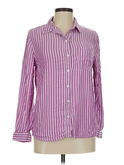 Pre-owned Beachlunchlounge Long Sleeve Blouse In Purple