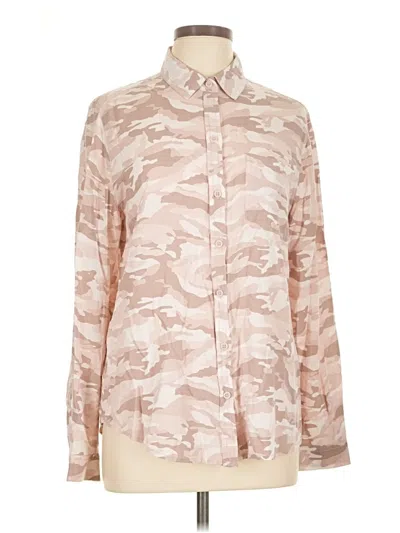 Pre-owned Beachlunchlounge Long Sleeve Blouse In Tan