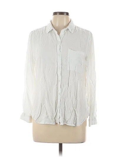 Pre-owned Beachlunchlounge Long Sleeve Blouse In White