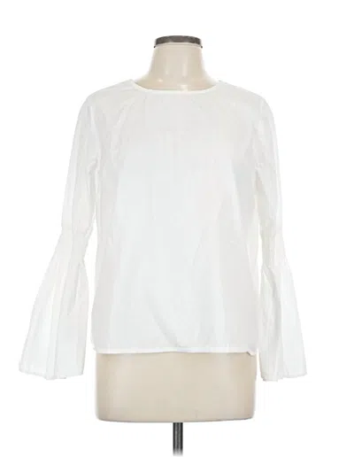 Pre-owned Beachlunchlounge Long Sleeve Blouse In White