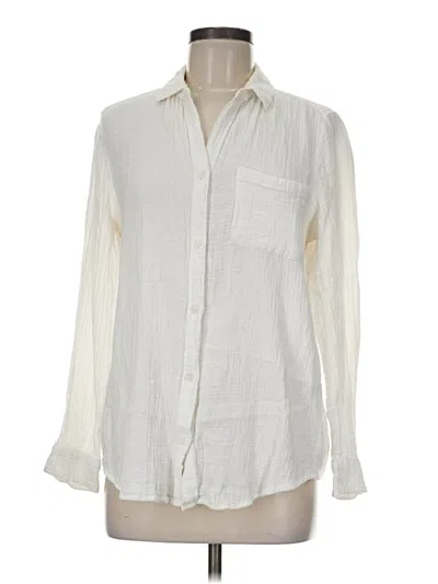 Pre-owned Beachlunchlounge Long Sleeve Blouse In White