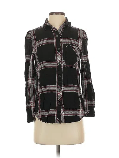 Pre-owned Beachlunchlounge Long Sleeve Button Down Shirt In Black