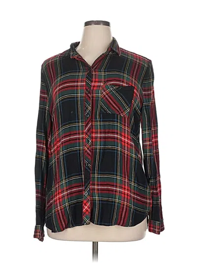 Pre-owned Beachlunchlounge Long Sleeve Button Down Shirt In Black