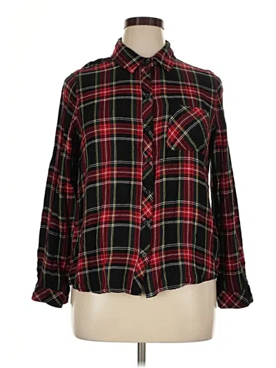 Pre-owned Beachlunchlounge Long Sleeve Button Down Shirt In Black