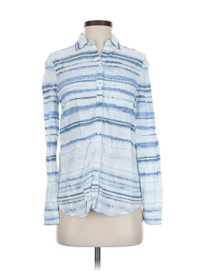 Pre-owned Beachlunchlounge Long Sleeve Button Down Shirt In Blue