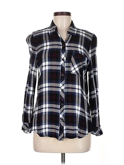 Pre-owned Beachlunchlounge Long Sleeve Button Down Shirt In Blue