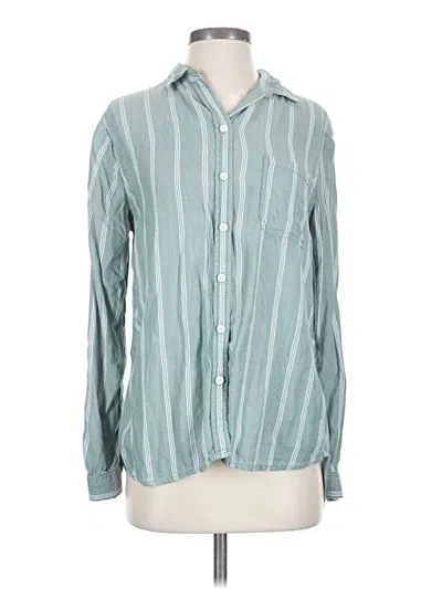 Pre-owned Beachlunchlounge Long Sleeve Button Down Shirt In Blue