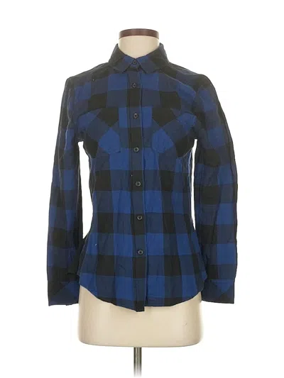 Pre-owned Beachlunchlounge Long Sleeve Button Down Shirt In Blue