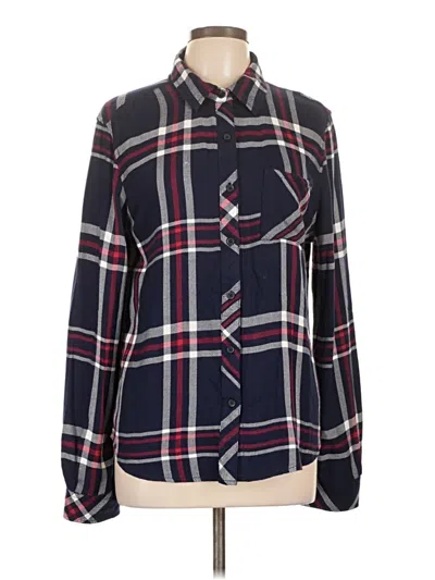 Pre-owned Beachlunchlounge Long Sleeve Button Down Shirt In Blue