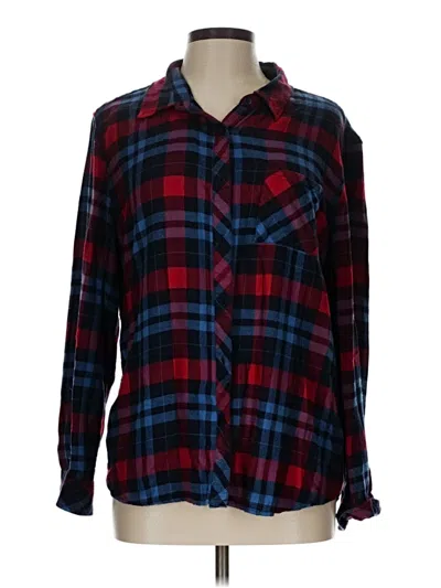 Pre-owned Beachlunchlounge Long Sleeve Button Down Shirt In Blue