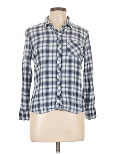 Pre-owned Beachlunchlounge Long Sleeve Button Down Shirt In Blue