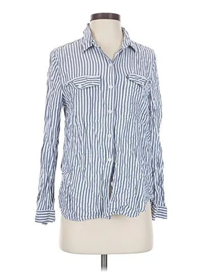 Pre-owned Beachlunchlounge Long Sleeve Button Down Shirt In Blue