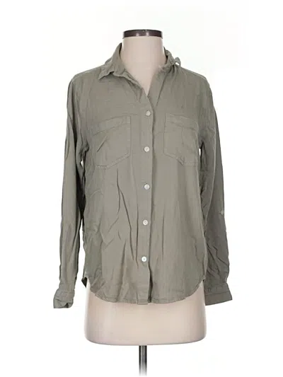 Pre-owned Beachlunchlounge Long Sleeve Button Down Shirt In Gray