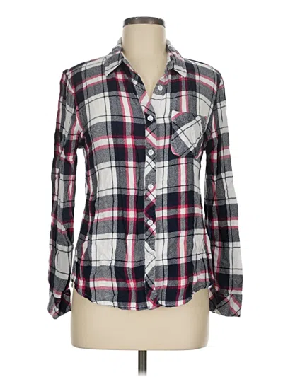 Pre-owned Beachlunchlounge Long Sleeve Button Down Shirt In Gray
