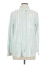 Beachlunchlounge Long Sleeve Button Down Shirt In Green