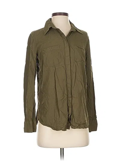 Pre-owned Beachlunchlounge Long Sleeve Button Down Shirt In Green