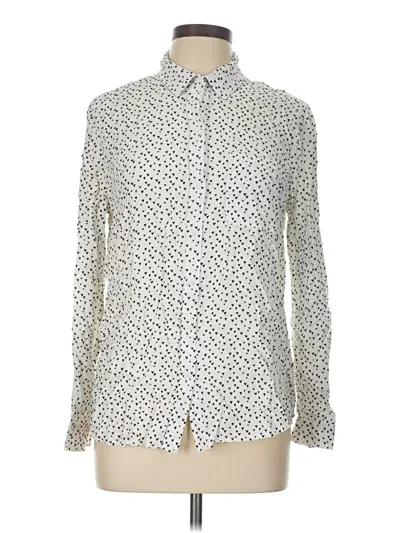 Pre-owned Beachlunchlounge Long Sleeve Button Down Shirt In Ivory