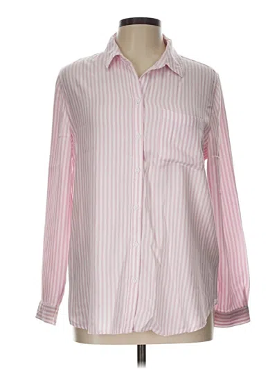Pre-owned Beachlunchlounge Long Sleeve Button Down Shirt In Pink