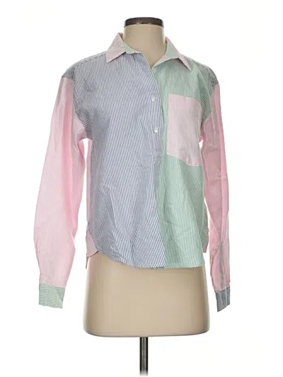 Pre-owned Beachlunchlounge Long Sleeve Button Down Shirt In Pink