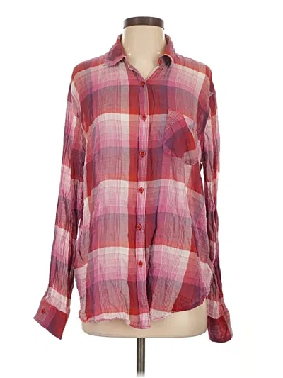 Pre-owned Beachlunchlounge Long Sleeve Button Down Shirt In Pink