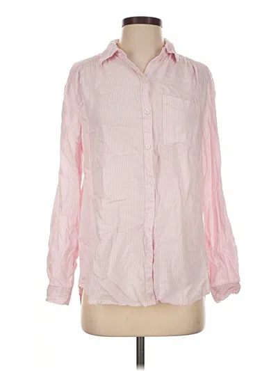 Pre-owned Beachlunchlounge Long Sleeve Button Down Shirt In Pink