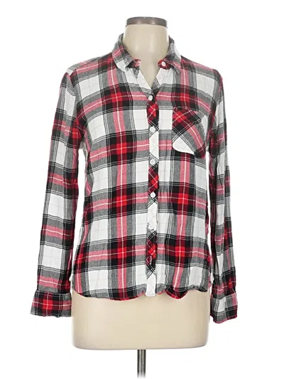Pre-owned Beachlunchlounge Long Sleeve Button Down Shirt In Red