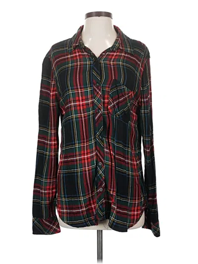 Pre-owned Beachlunchlounge Long Sleeve Polo Shirt In Black