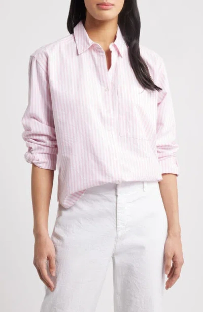 Beachlunchlounge Long Sleeve Shirt In Rose Shadow