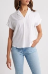 Beachlunchlounge Melody Collar Top In White