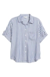 Beachlunchlounge Murphy Stripe Button-up Shirt In Starry Night