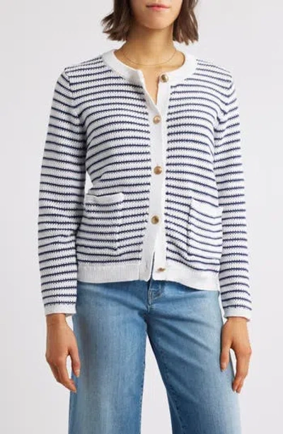 Beachlunchlounge Piera Stripe Cardigan In Multi