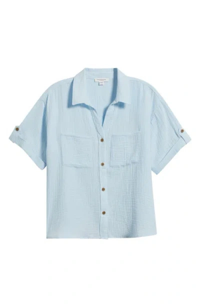 Beachlunchlounge Chicago Gauze Shirt In Blue