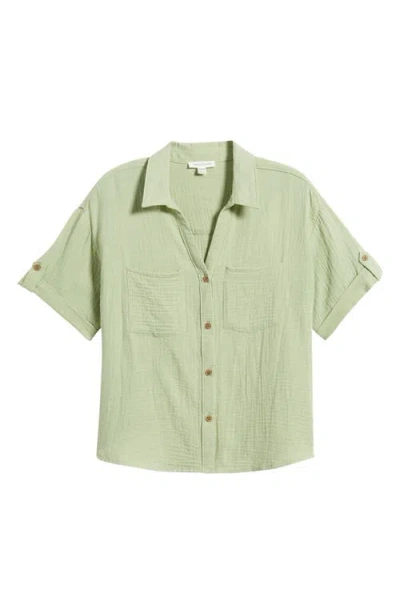 Beachlunchlounge River Gauze Shirt In Green