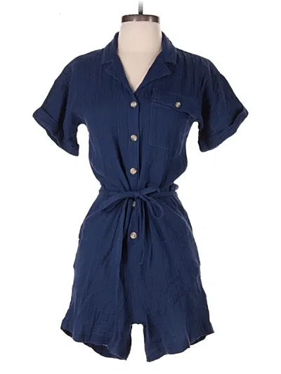 Pre-owned Beachlunchlounge Romper In Blue