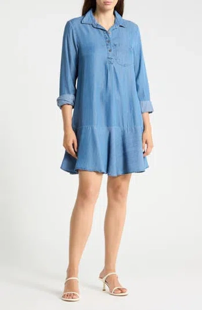 Beachlunchlounge Ruffle Detail Wide Leg Pants In Blue