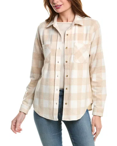 Beachlunchlounge Sally Brushed Flannel Shirt In Brown