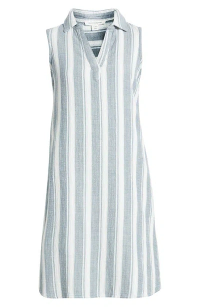Beachlunchlounge Shelayne Stripe Shift Dress In Gray