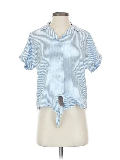 Pre-owned Beachlunchlounge Short Sleeve Blouse In Blue