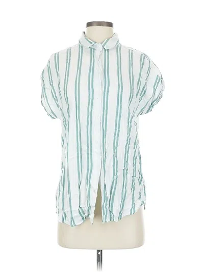 Pre-owned Beachlunchlounge Short Sleeve Blouse In Blue