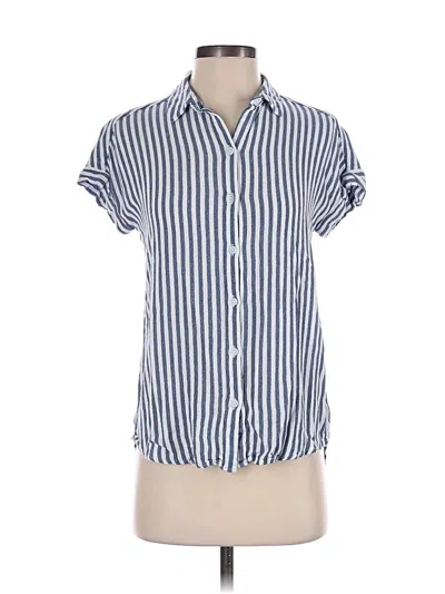 Pre-owned Beachlunchlounge Short Sleeve Blouse In Blue